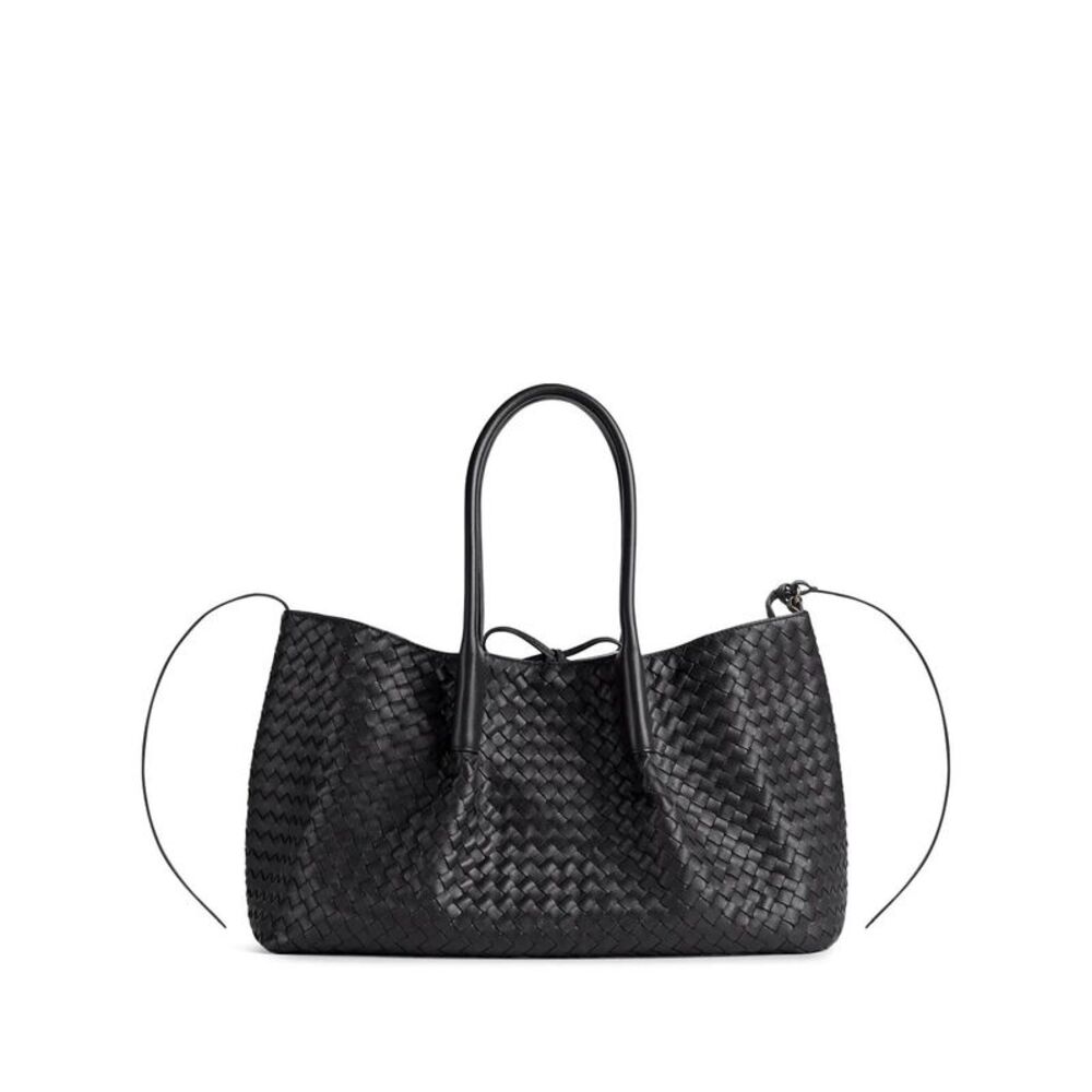 Pinacoteca Grande Reversible Tote Bag In Intrecciato Silky Leather Women